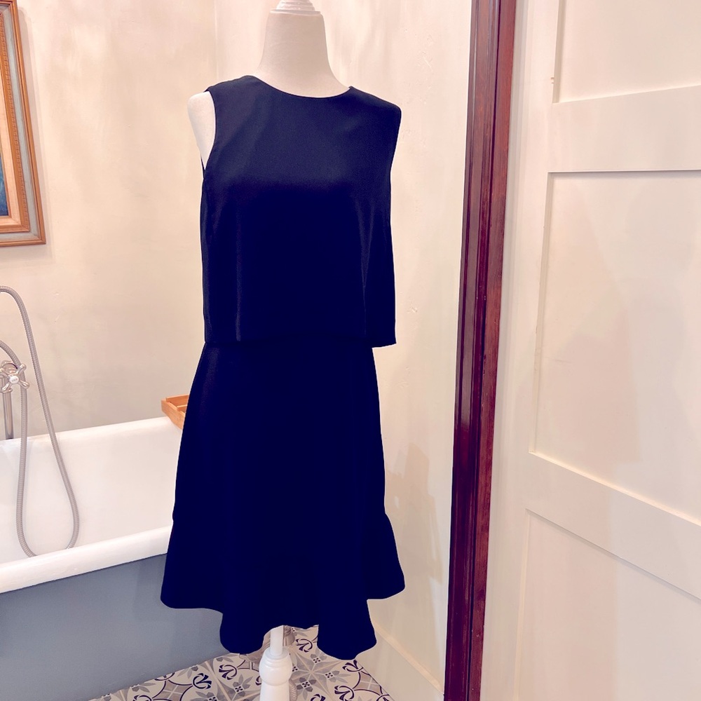 Banana Republic minimalist black dress